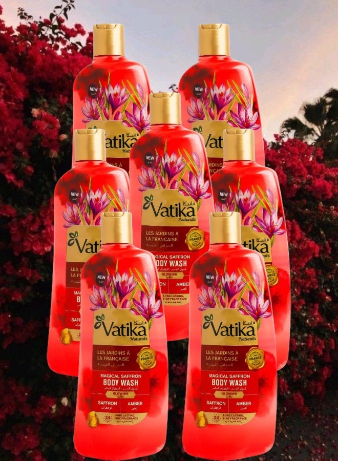 VATIKA 7 Pieces Vatika French Gardens Enchanting Saffron And Amber Body Wash 500ML - Image 1